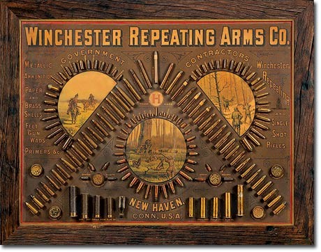 Metallschild Winchester - Repeating Arms