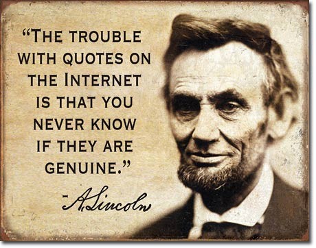 Metallschild Quotes on the Internet
