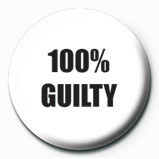 Kitűző 100 % GUILTY