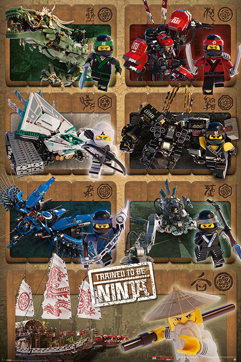 Poster, Quadro Lego Ninjago Movie Ninjas and Mechs Poster sul