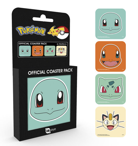 Untersetzer Pokemon - Faces