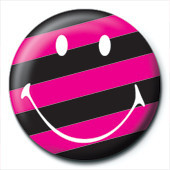Kitűző SMILEY - stripy