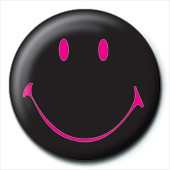 Kitűző SMILEY - black