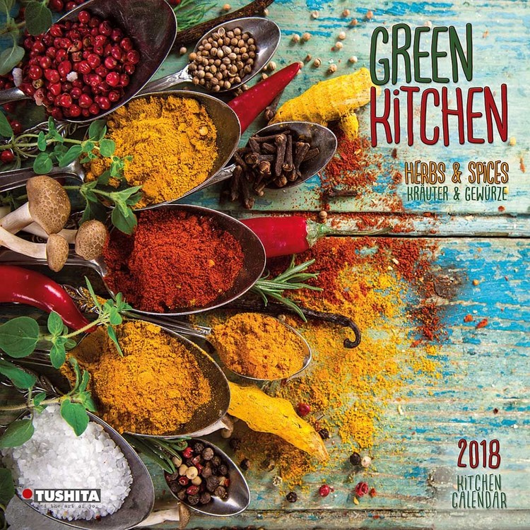 Calendar 2027 Green Kitchen