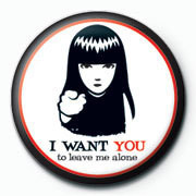 Button Emily The Strange - i want you