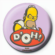 Button THE SIMPSONS - homer d'oh art