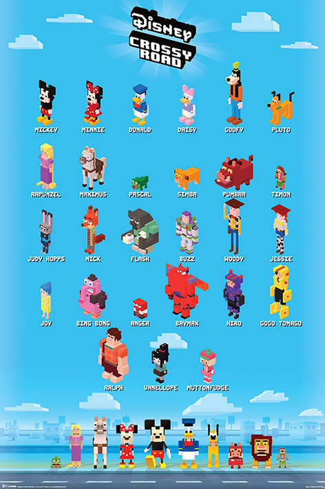 Poster Crossy Road - Crossy Characters