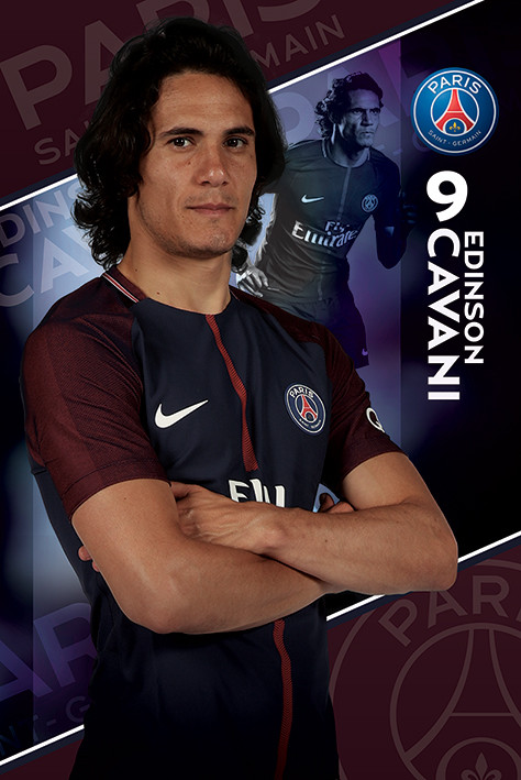 Flocage Officiel PSG 2017/2018 – Cavani Extérieur – Neuf Sous Blister