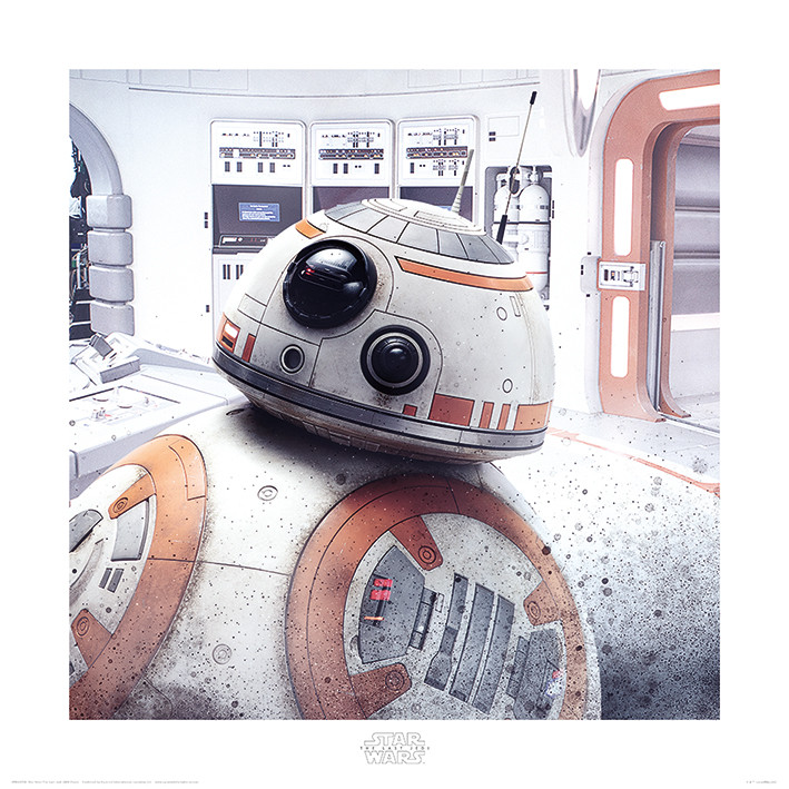 Art Print Star Wars The Last Jedi - BB-8 Peek