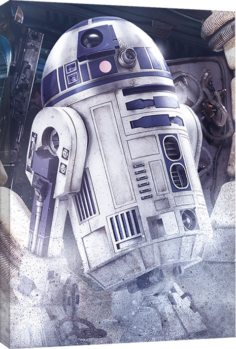 Schilderij op canvas Star Wars: The Last Jedi - R2-D2 Droid