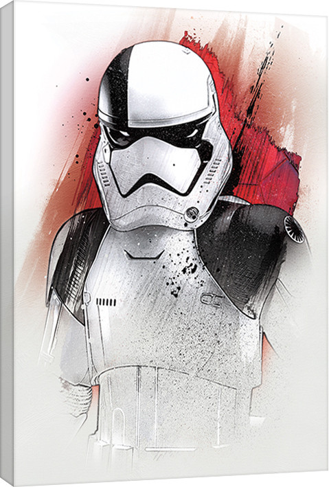 Schilderij op canvas Star Wars: The Last Jedi - Executioner Trooper Brushstroke