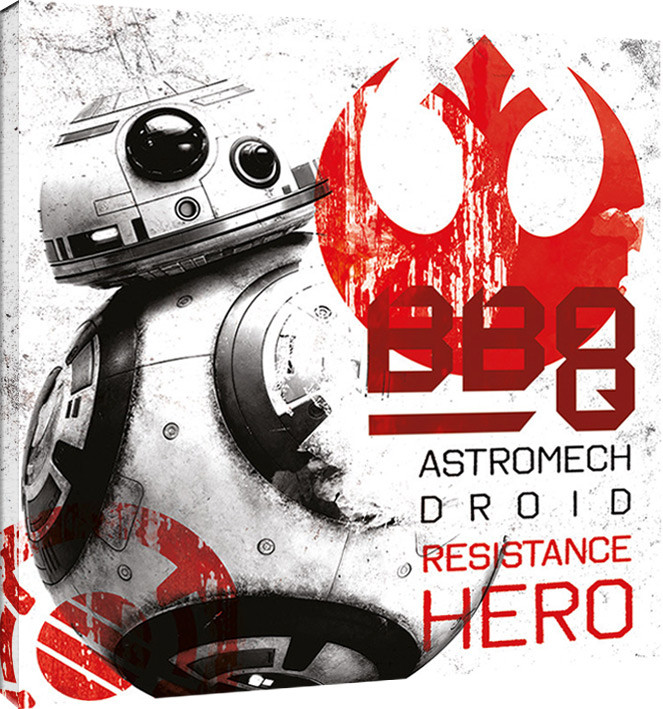 Obraz na płótnie Gwiezdne wojny: Ostatni Jedi - BB-8 Resistance Hero