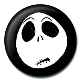 Button NIGHTMARE BEFORE CHRISTMAS - Jack worried