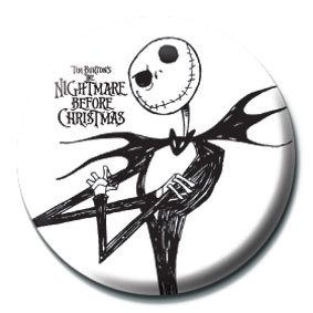 Button NIGHTMARE BEFORE CHRISTMAS - Jack sketch