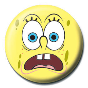 Button SPONGEBOB - scared