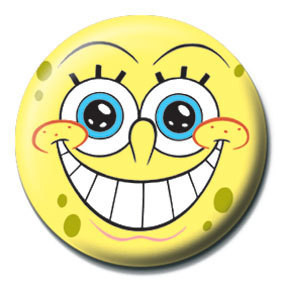 Anstecker SPONGEBOB - lächeln