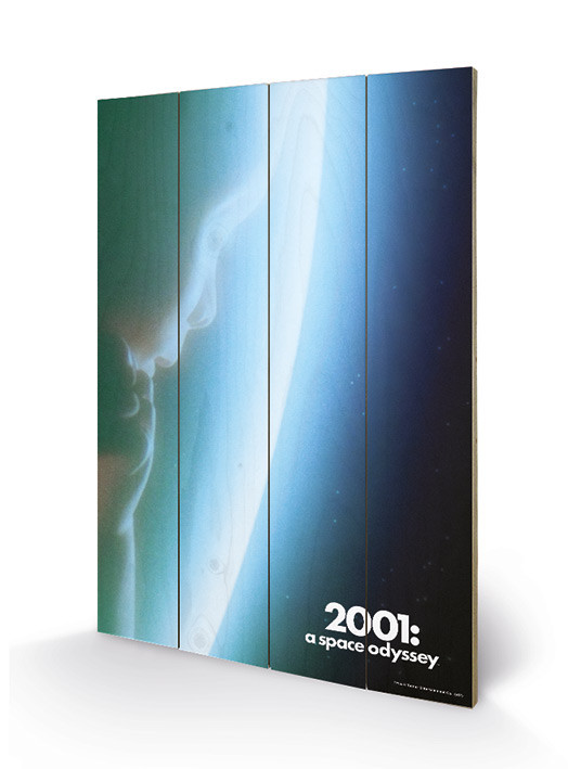 Poster su legno 2001: A Space Odyssey - Space Baby
