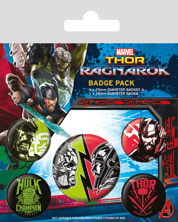 Ansteckerset Thor Ragnarok