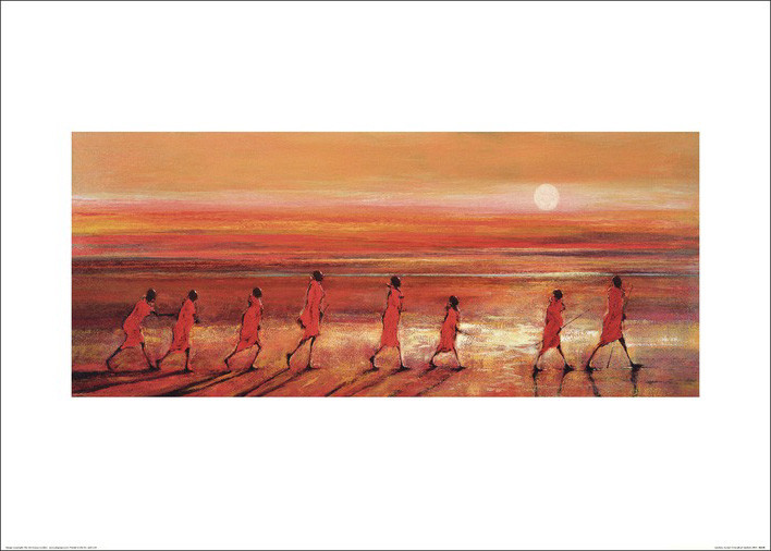 Umělecký tisk Jonathan Sanders - Samburu Sunset