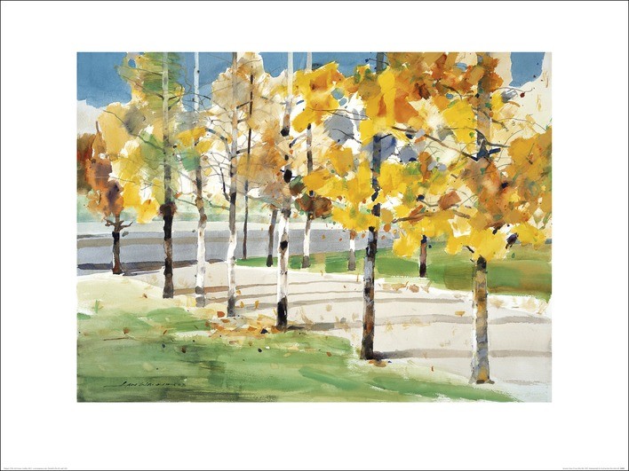 Umělecký tisk Law Wai Hin - Autumn Trees