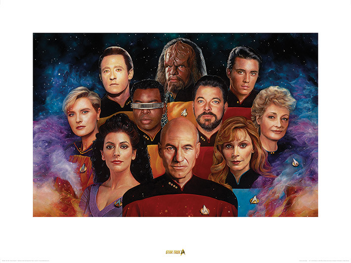 Umělecký tisk Star Trek - The Next Generation - 50th Anniversary