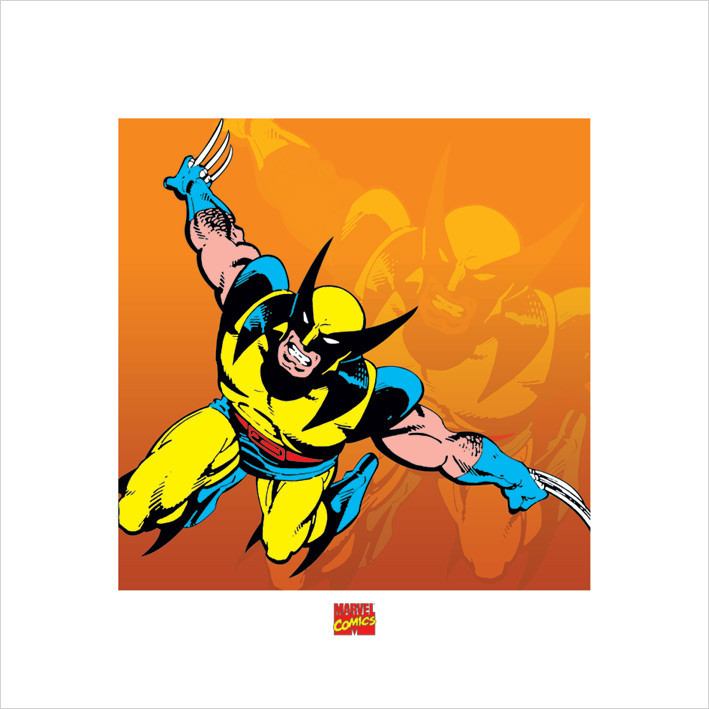Umělecký tisk Wolverine - Marvel Comics