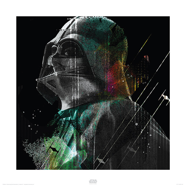 Art Print Star Wars Rogue One - Darth Vader Lines