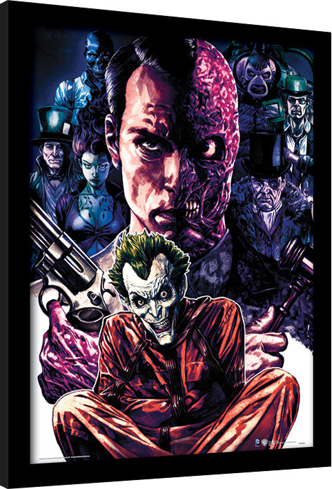 Gerahmte Poster DC Comics - Criminally Insane