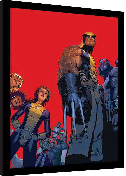 Ingelijste poster X-Men - Wolverine And The X-Men