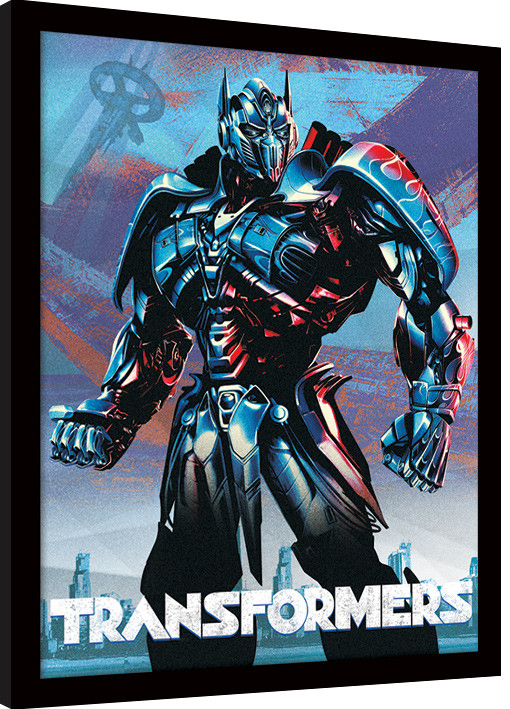 Ingelijste poster Transformers The Last Knight - Optimus