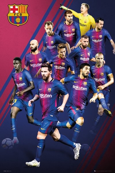 Plakat Barcelona - Players 17-18