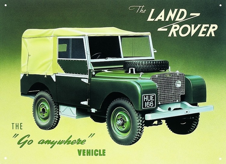 Metallschild LAND ROVER SERIES 1