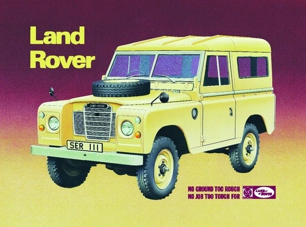 Metallschild LAND ROVER SERIES 3