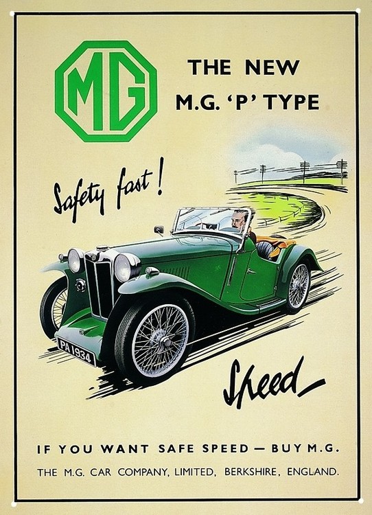 Metallschild 1934 MGP