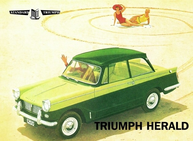 Metallschild Triumph herald