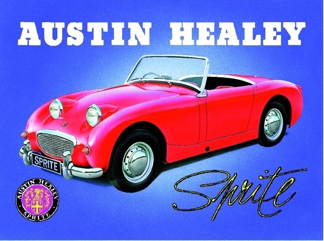 Metallschild AUSTIN HEALEY SPRITE