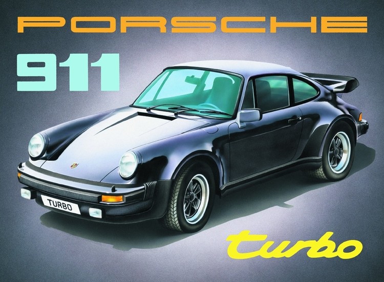 Metallschild PORSCHE 911