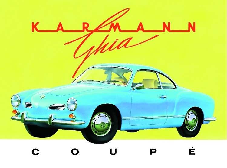 Metallschild KARMANN GHIA