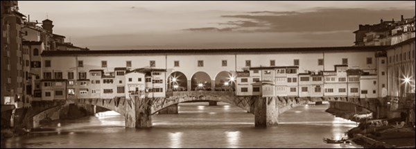 Umělecký tisk Firenze Ponte Vecchio misure e supporti su