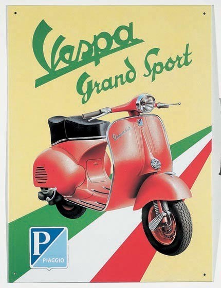 Metallschild VESPA