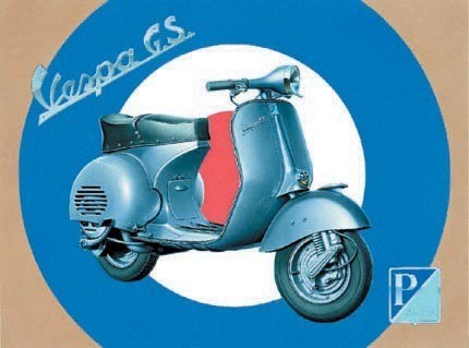 Metallschild VESPA TARGET