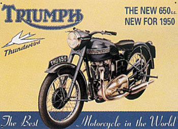 Fém tábla TRIUMPH THUNDERBIRD