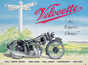 Metallschild VELOCETTE