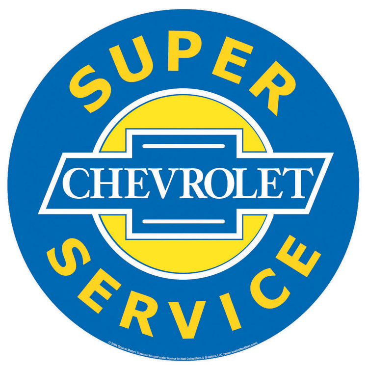 Metallschild CHEVROLET SUPER SERVICE