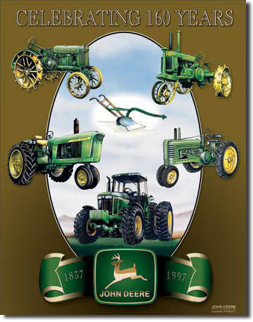 Metallschild JOHN DEERE COLLAGE