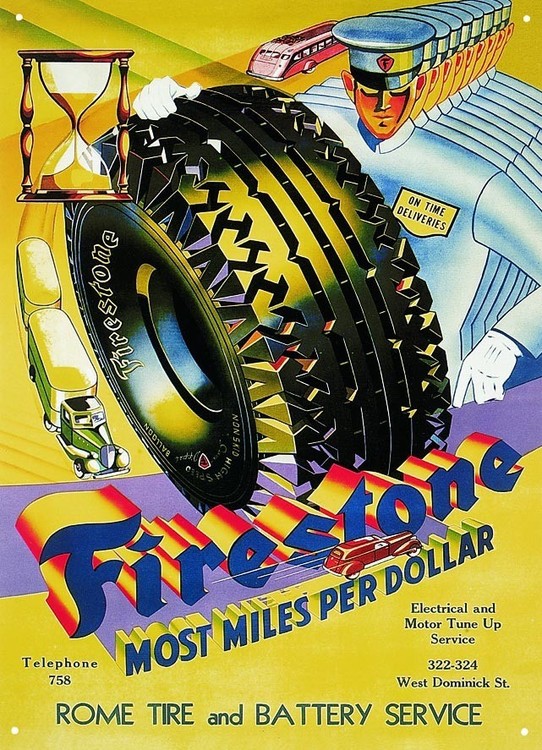 Metallschild FIRESTONE