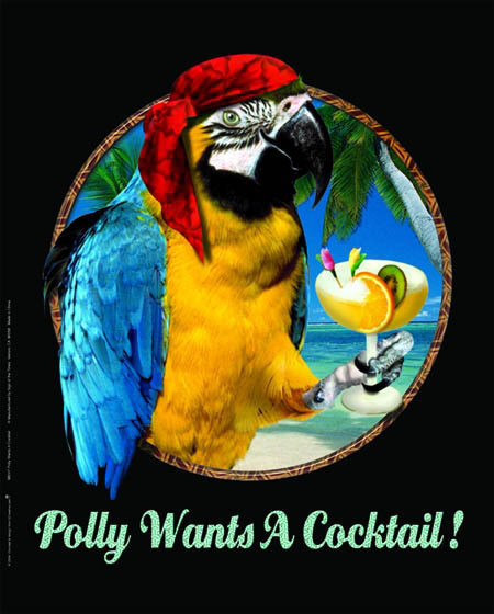 Metallschild POLLY COCTAIL