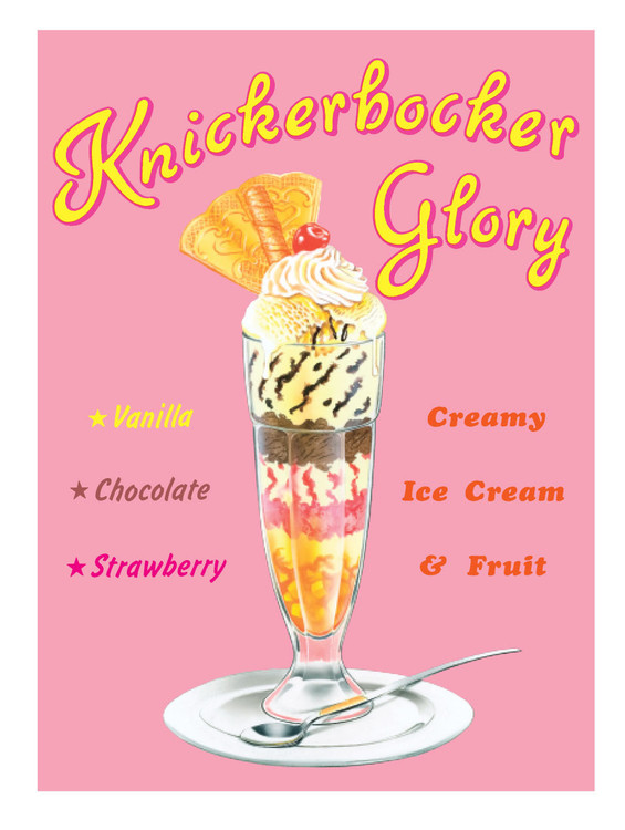 Metallschild KNICKERBOCKER GLORY