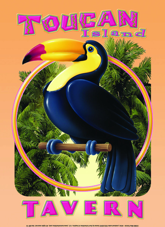 Metallschild TOUCAN TAVERN