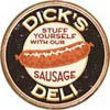 Metallschild DICK'S  SAUSAGES